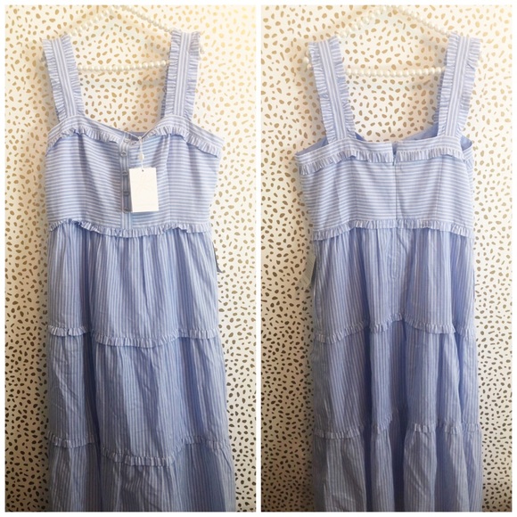 NWT Gal Meets Glam Courtney Striped Maxi Dress - Picture 4 of 6